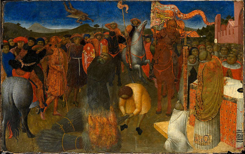 Het brandhout van een ketter - Stefano di Giovanni (Sassetta)