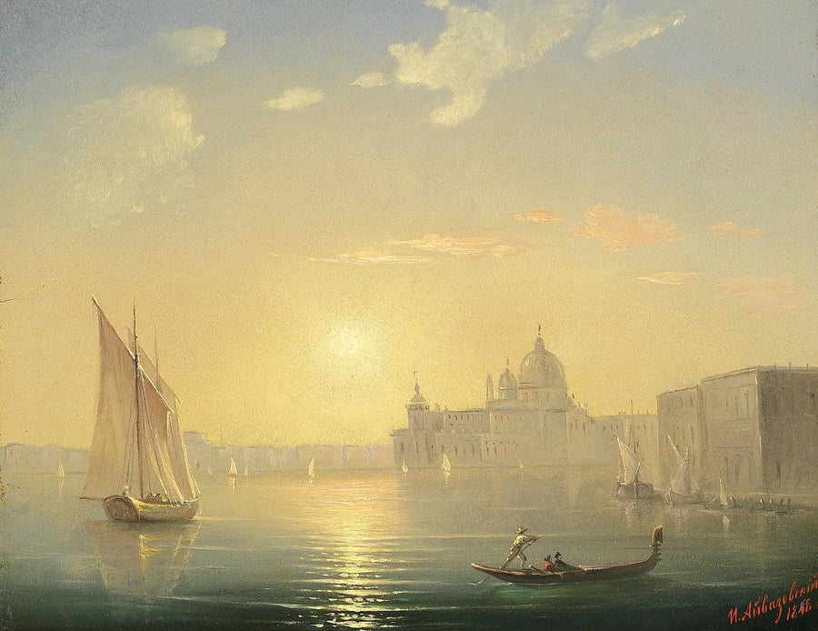 De Grote Gracht met uitzicht op Santa Maria della Salute bij zonsondergang. - Ivan Aïvazovski

Source:
Le Canal Grande avec vue sur Santa Maria della Salute au coucher du soleil. - Ivan Aïvazovski