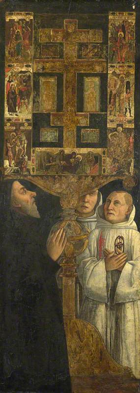 De kardinaal Bessarion met het reliekurn Bessarion - Gentile Bellini