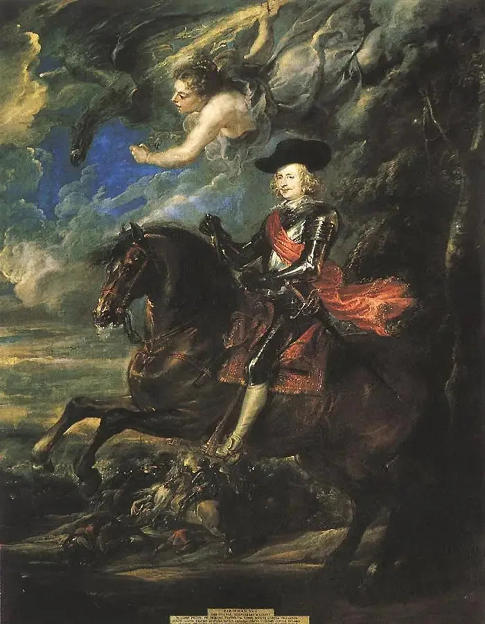 De kardinaal-infant Don Fernando d'Autriche, bij de Slag bij Nördlingen - Peter Paul Rubens