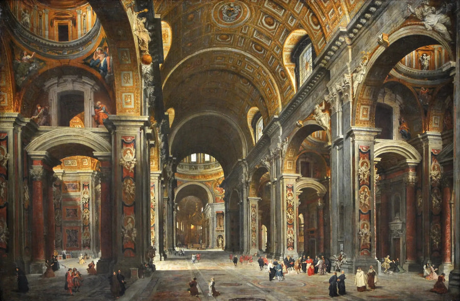 De kardinaal Melchior de Polignac bezoekt Sint-Pieter in Rome - Giovanni Paolo Panini

Source:
Le cardinal Melchior de Polignac visitant Saint-Pierre de Rome - Giovanni Paolo Panini