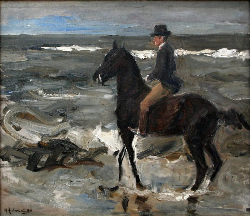De Ruiter op het Strand - Max Liebermann