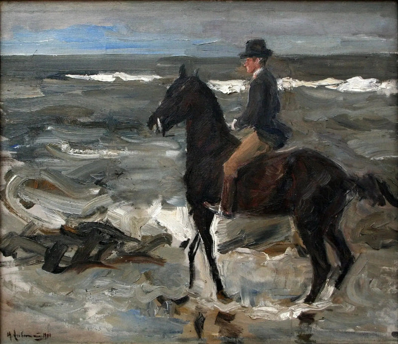 De Ruiter op het Strand - Max Liebermann