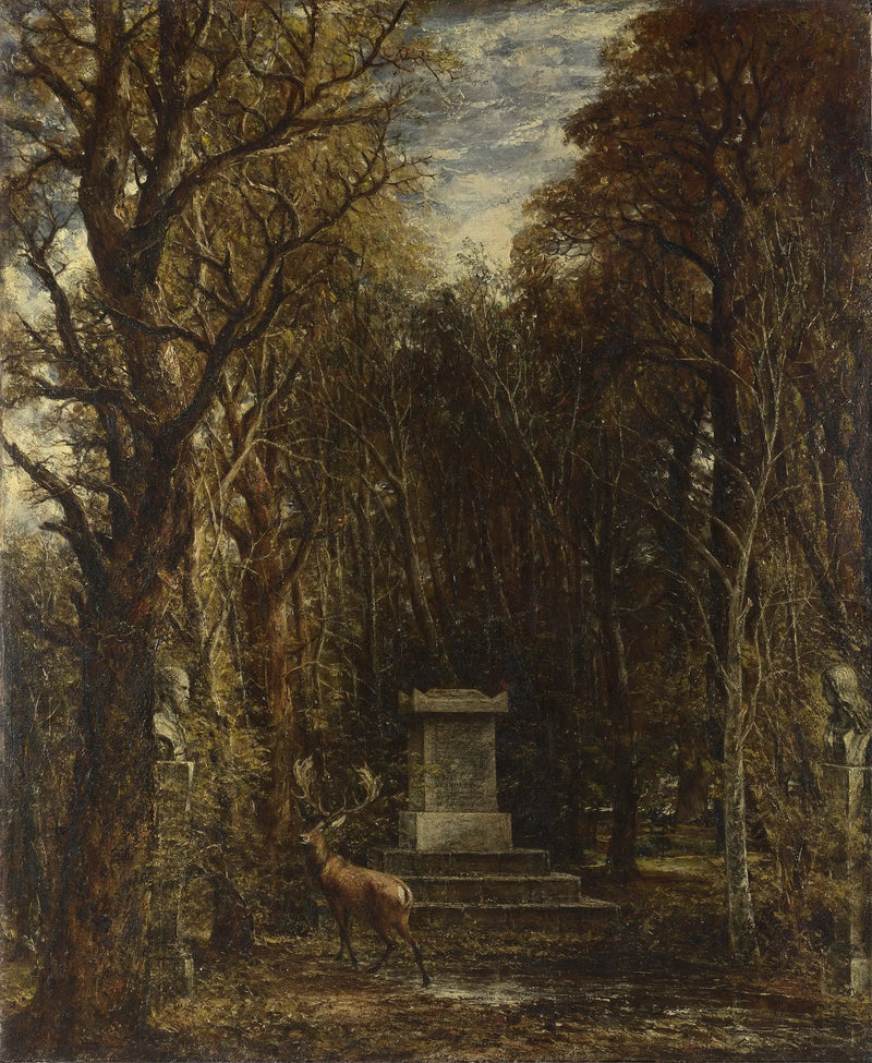 Het Cenotafememorial voor Sir Joshua Reynolds - John Constable