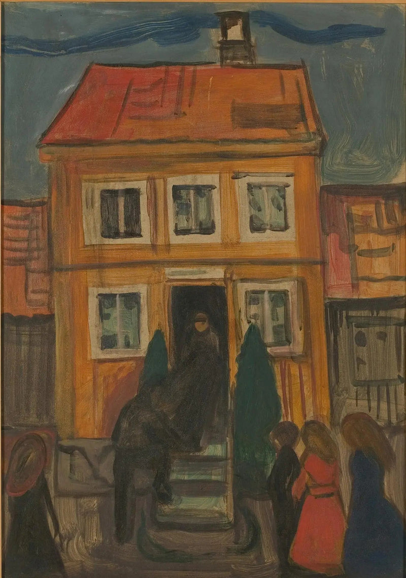 De kist wordt meegenomen - Edvard Munch