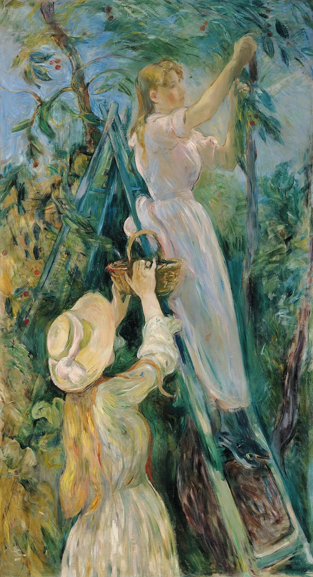 Reproduction du tableau « Le Cerisier - Berthe Morisot » par Alpha Reproduction en peinture à l’huile