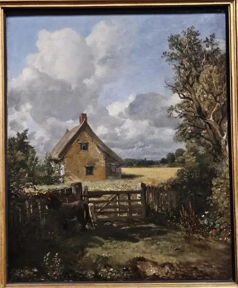 De chalet in een maïsveld - John Constable