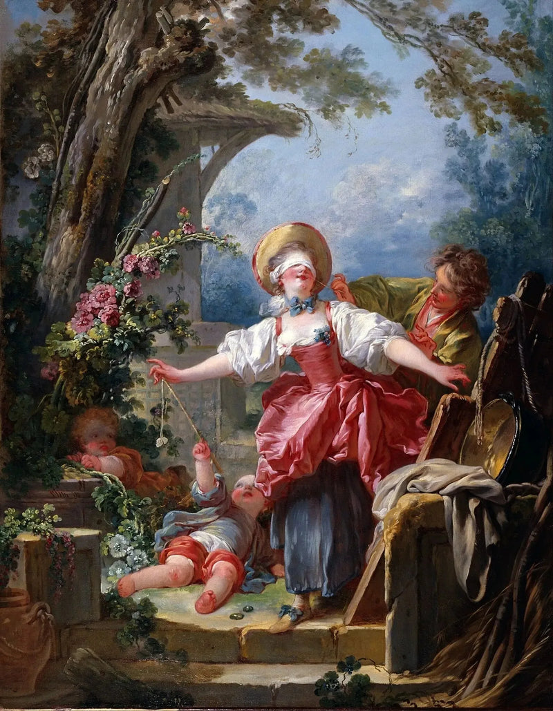 De blinde geit - Jean-Honoré Fragonard