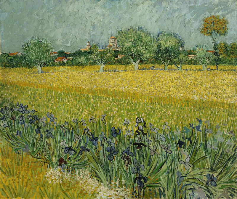 Het korenveld met irissen - Vincent van Gogh