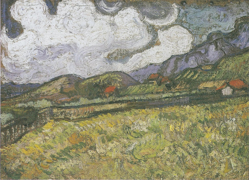 Het tarweveld achter het Saint-Paul ziekenhuis, Saint-Rémy - Vincent van Gogh