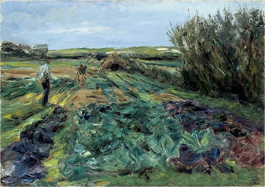 Het koolveld (koolveld in Noordwijk) - Max Liebermann