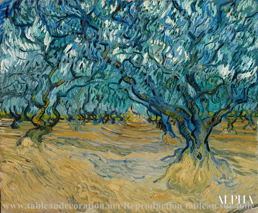 Le Champ d'oliviers - Van Gogh - Reproductions de tableaux et peintures haut de gamme