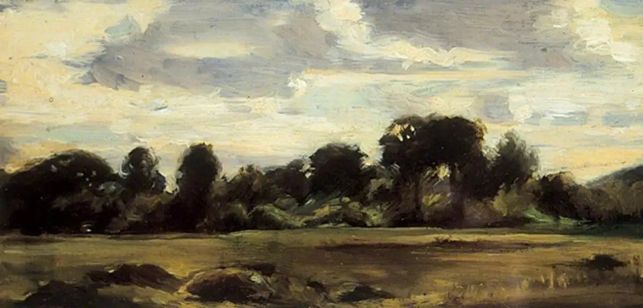 Het veld bij het bos - John Constable