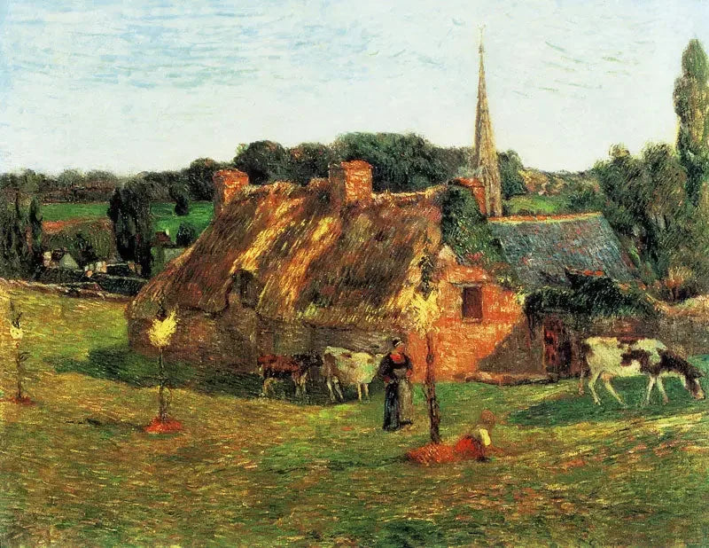 Het Champs de Lolichon en de kerk van Pont-Aven - Paul Gauguin