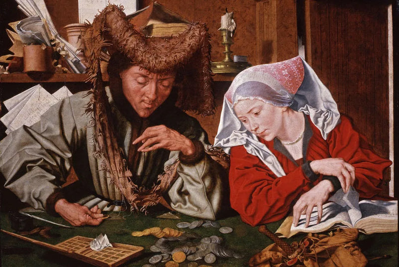 De wisselkoers en zijn vrouw - Marinus van Reymerswale