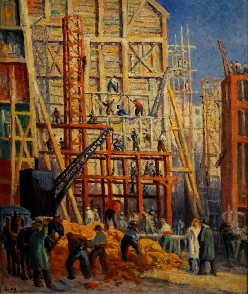 De Bouwplaats - Maximilien Luce