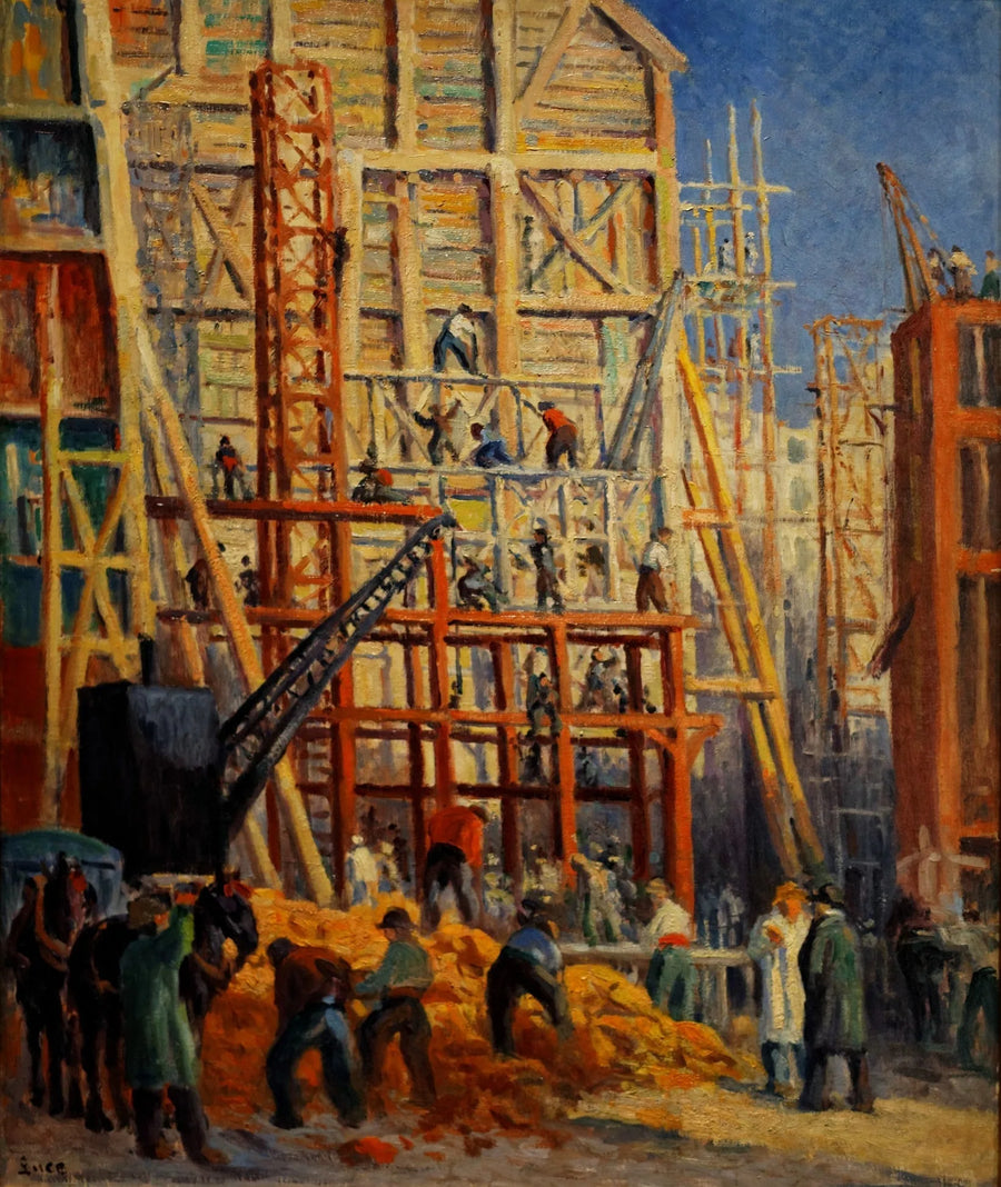 De Bouwplaats - Maximilien Luce