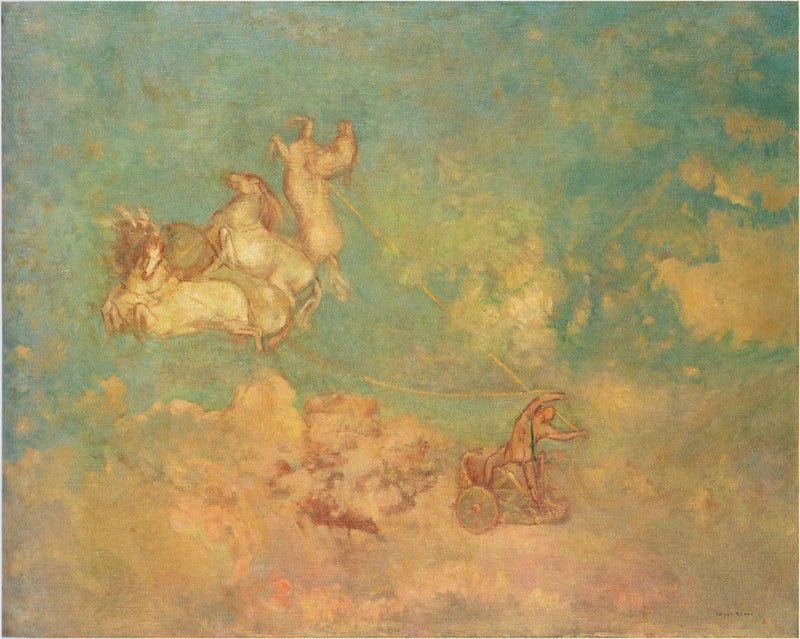 De strijdwagen van Apollo - Odilon Redon