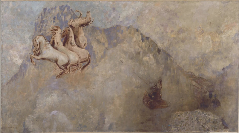 Het zonneschijnwagen - Odilon Redon
