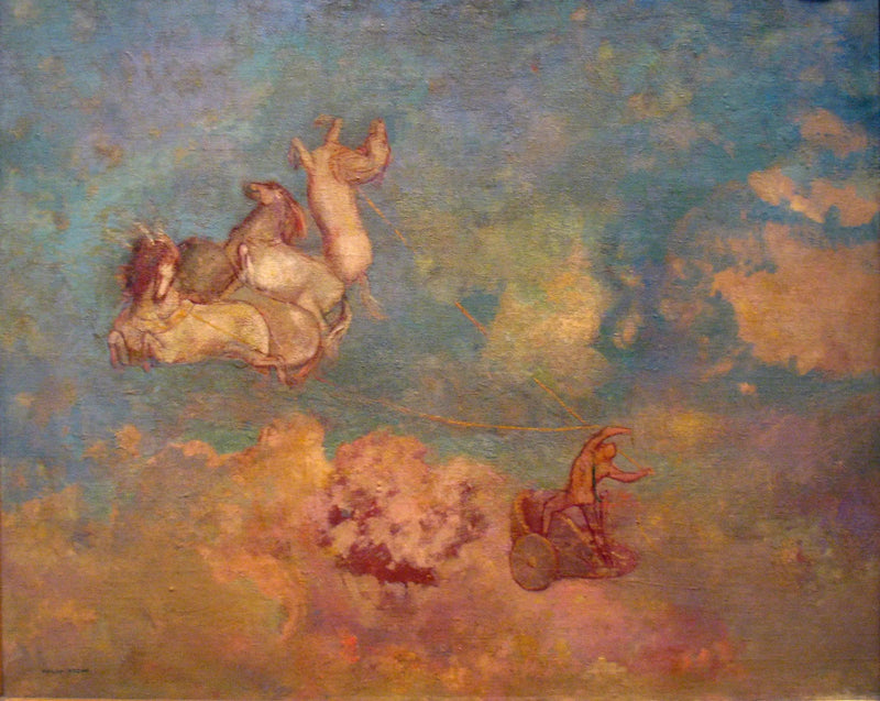 De wagen van Apollo - Odilon Redon