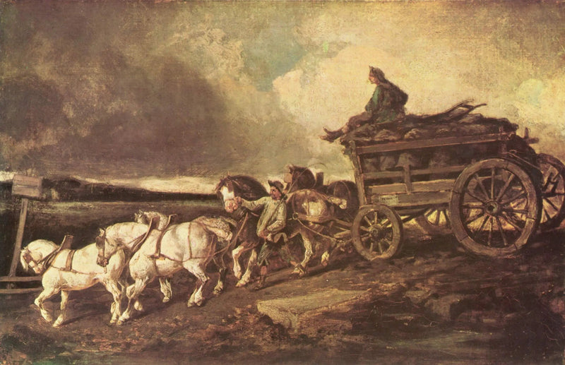 De kolenwagen - Théodore Géricault