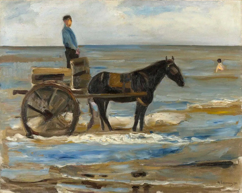 De wagen van de redder - Max Liebermann