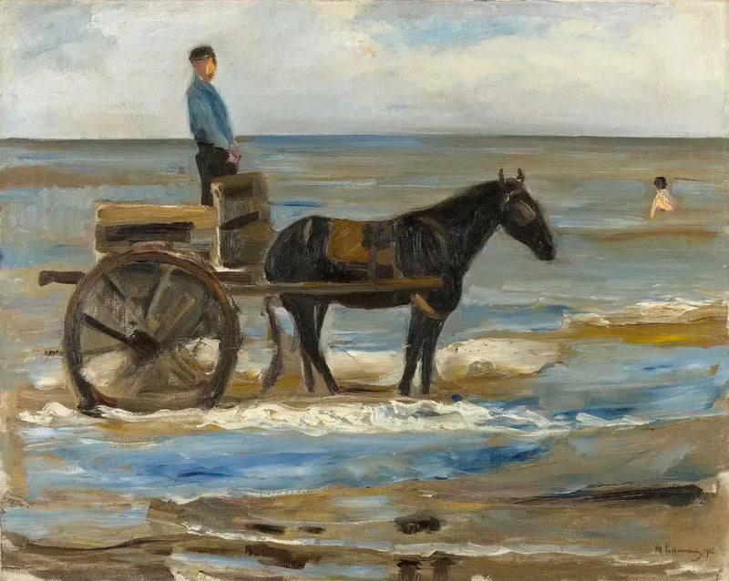 De wagen van de redder - Max Liebermann