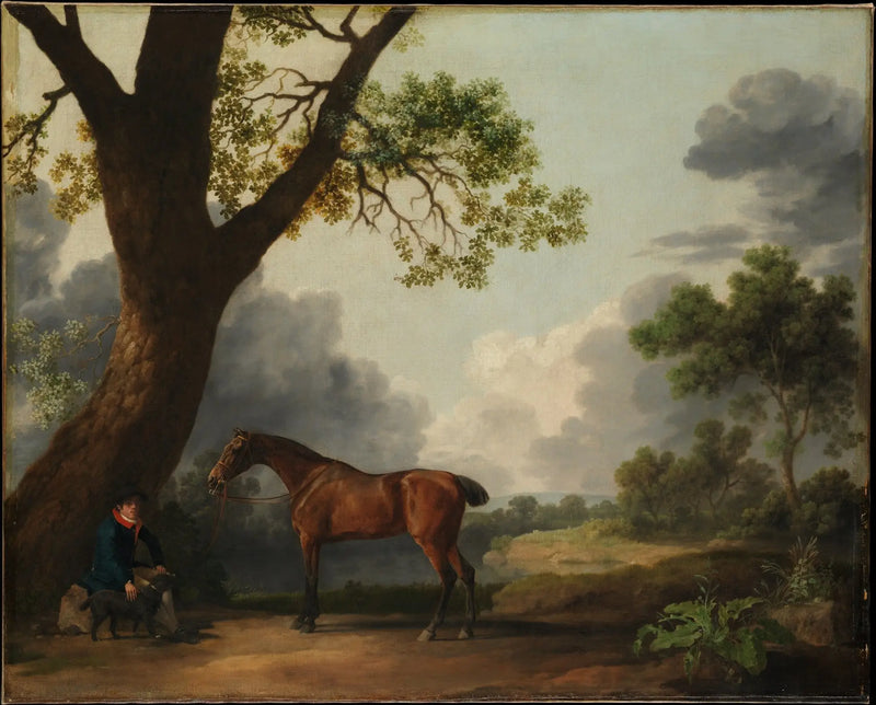 De jager van de derde hertog van Dorset met een hoefsmid en een hond - George Stubbs

Source:
Le chasseur du troisième duc de Dorset avec un palefrenier et un chien - George Stubbs