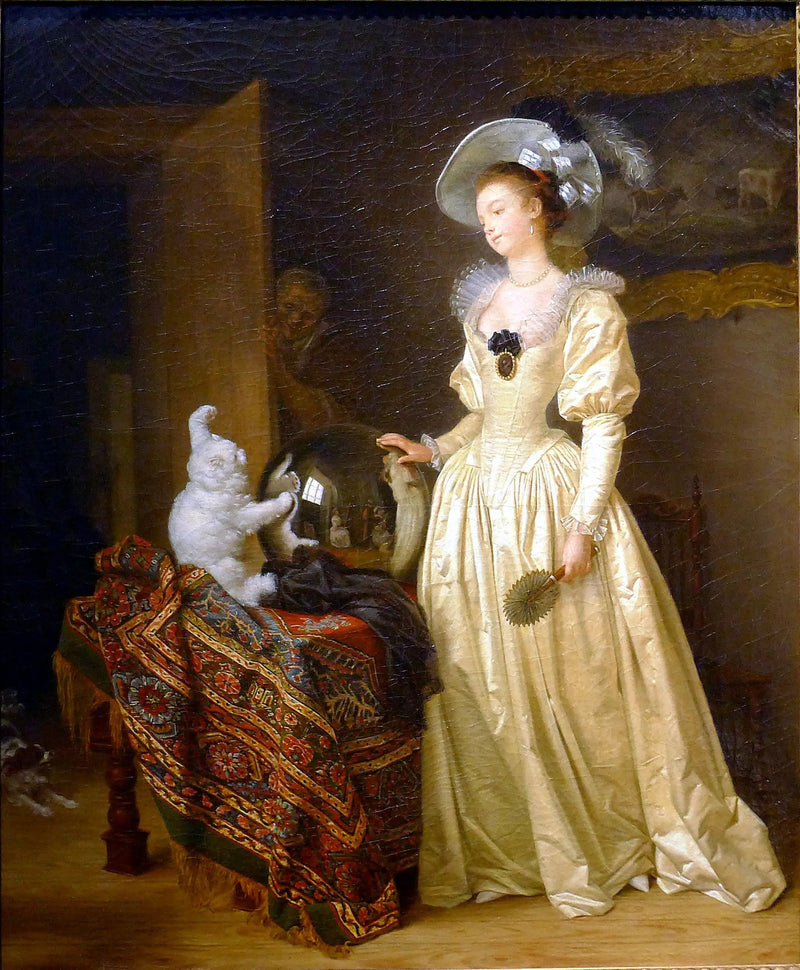 De angora kat - Jean-Honoré Fragonard