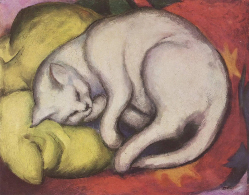 De witte kat - Franz Marc