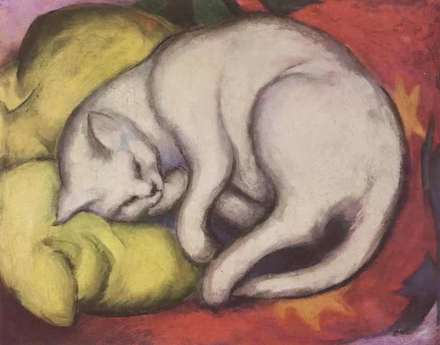 De witte kat - Franz Marc