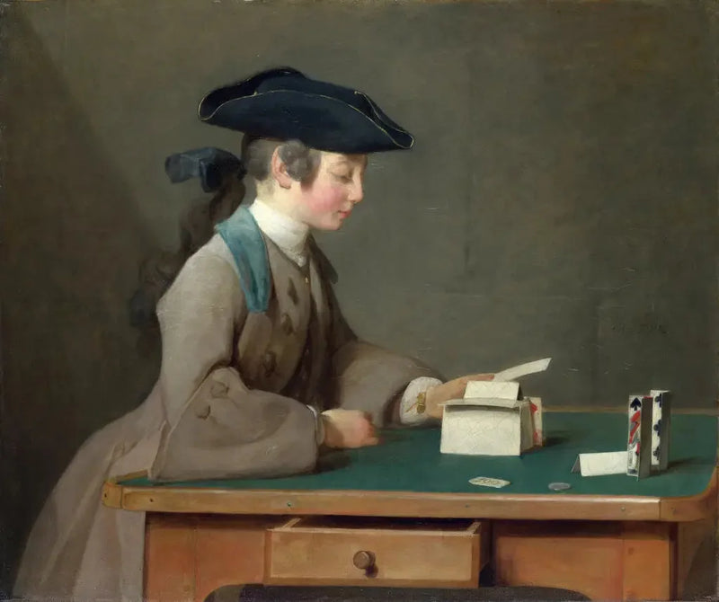 Het Kaartspel - Jean Simeón Chardin