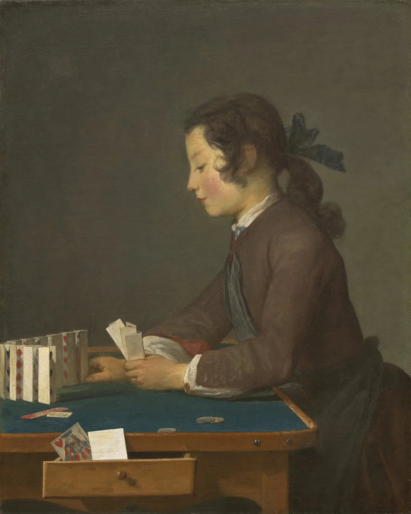 Het Kaartspel - Jean Simeón Chardin
