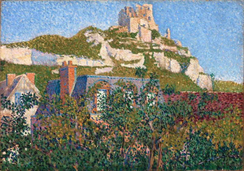 Het Kasteel Gaillard, uitzicht vanuit mijn raam, Petit-Andely - Paul Signac