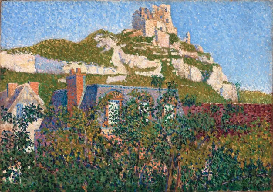Het Kasteel Gaillard, uitzicht vanuit mijn raam, Petit-Andely - Paul Signac
