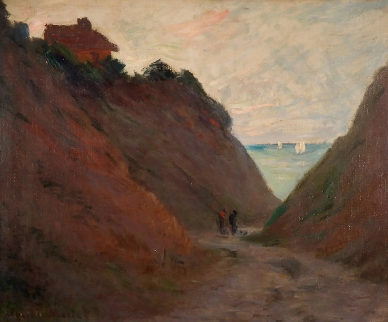 Het Holle Pad in de Klif bij Varangéville - Claude Monet