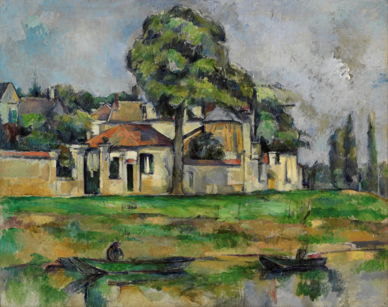 De jaagpad langs de oevers van de Marne in Créteil - Paul Cézanne