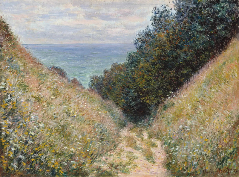 De Weg van La Cavée, Pourville - Claude Monet