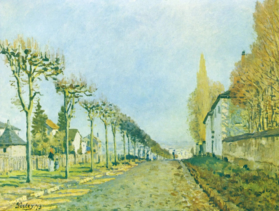 De Weg van de Machine, Louveciennes - Alfred Sisley