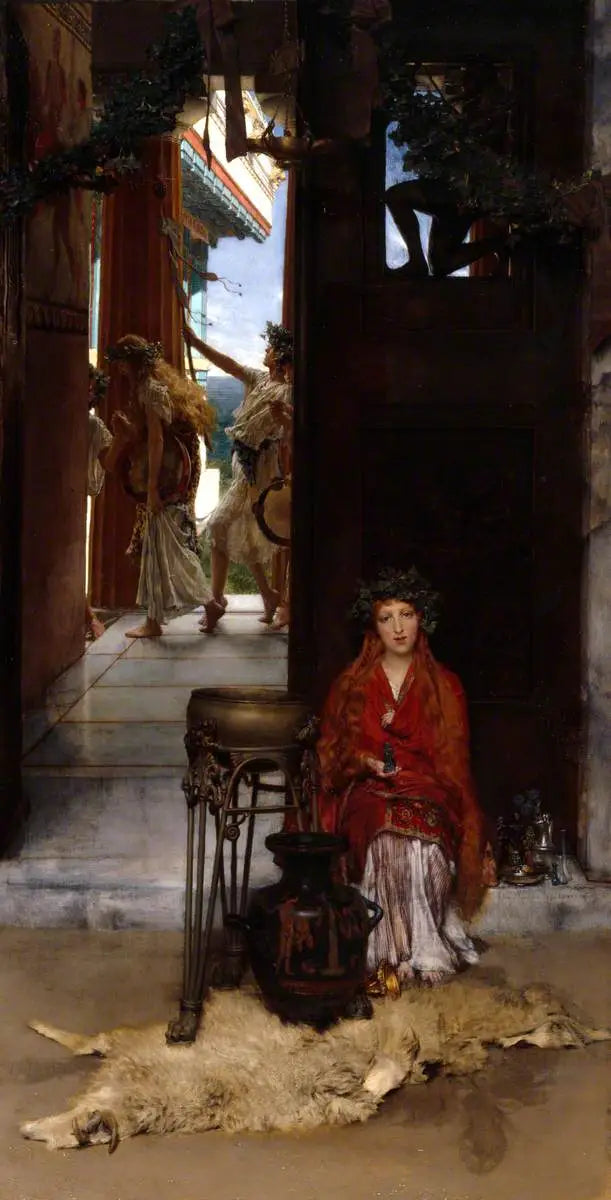 Het pad van de Tempel - Lawrence Alma-Tadema