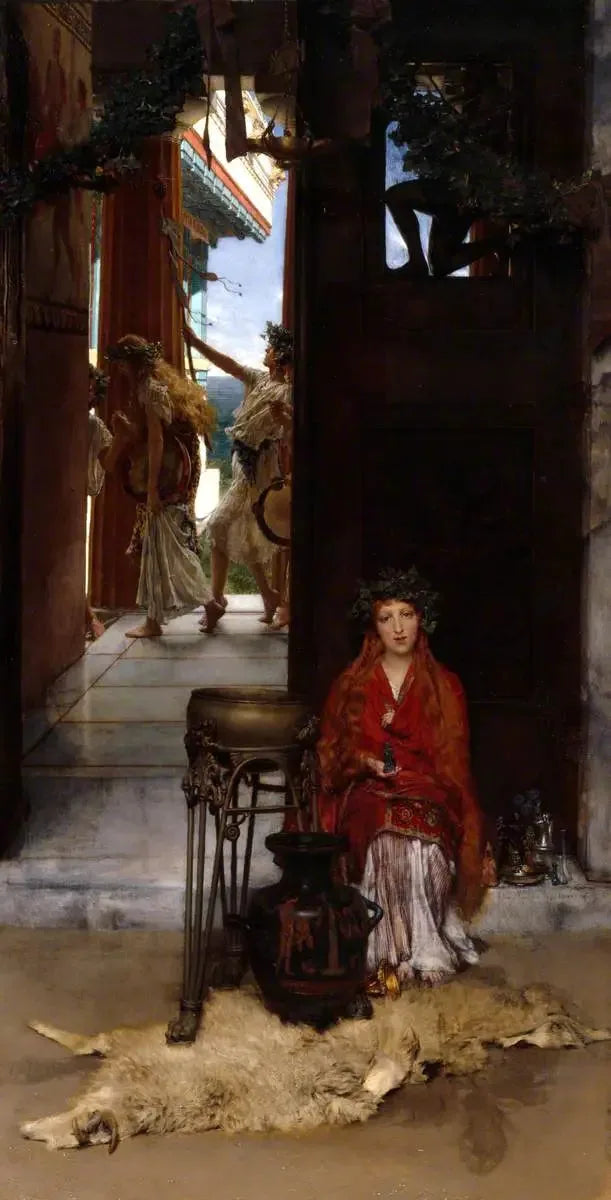 Het pad van de Tempel - Lawrence Alma-Tadema