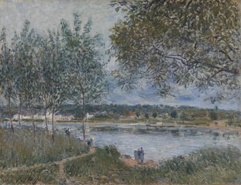 De Weg van de oude veerpont bij By - Alfred Sisley