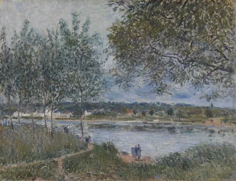 De Weg van de oude veerpont bij By - Alfred Sisley