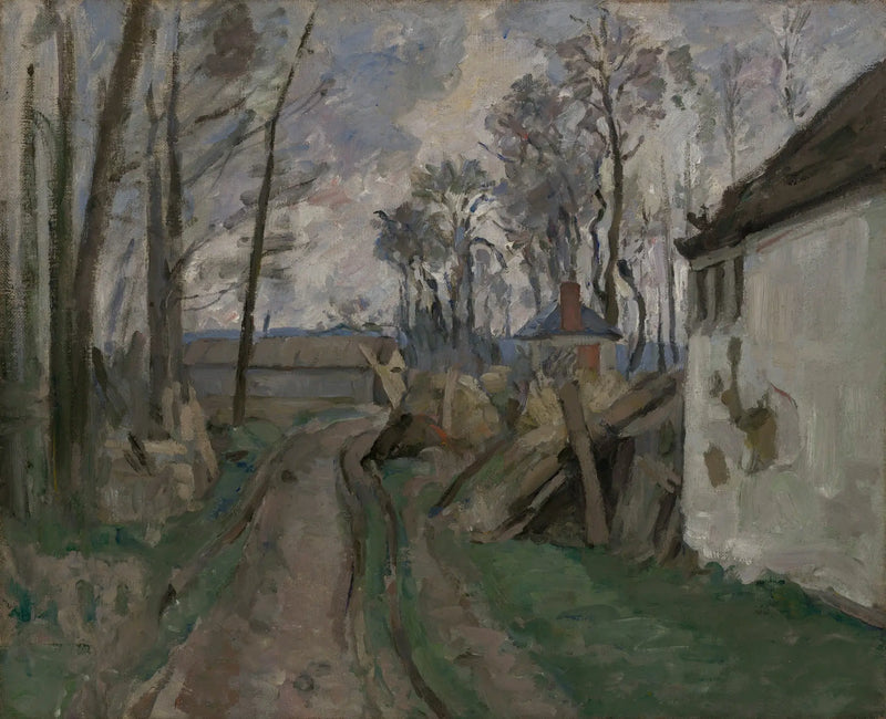 De weg naar het dorp - Paul Cézanne