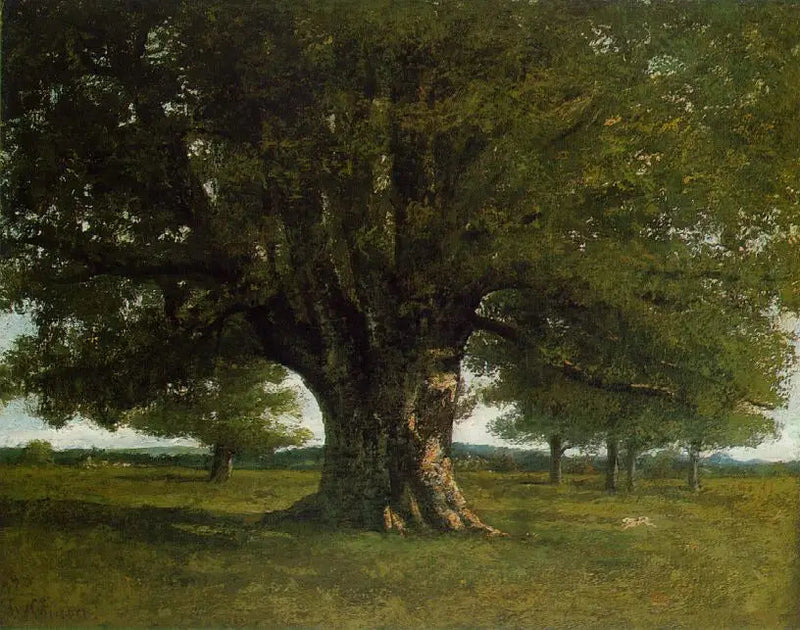 Het Eikenhout van Flagey - Gustave Courbet