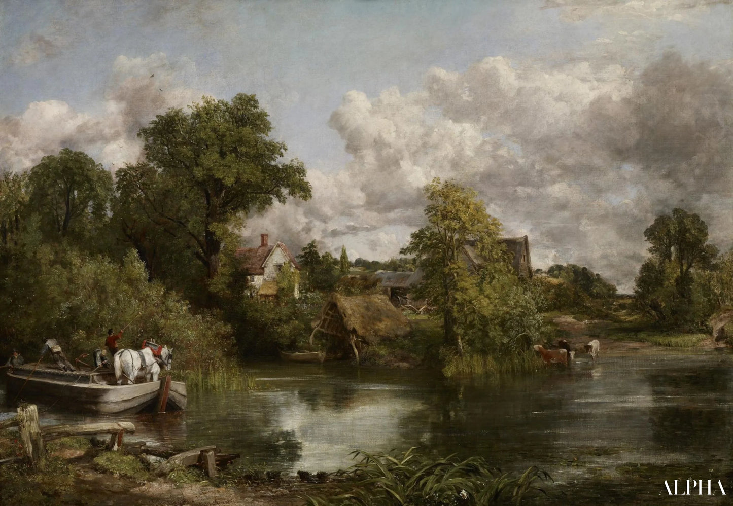 Het witte paard - John Constable - Reproducties van schilderijen en hoogwaardige schilderijen