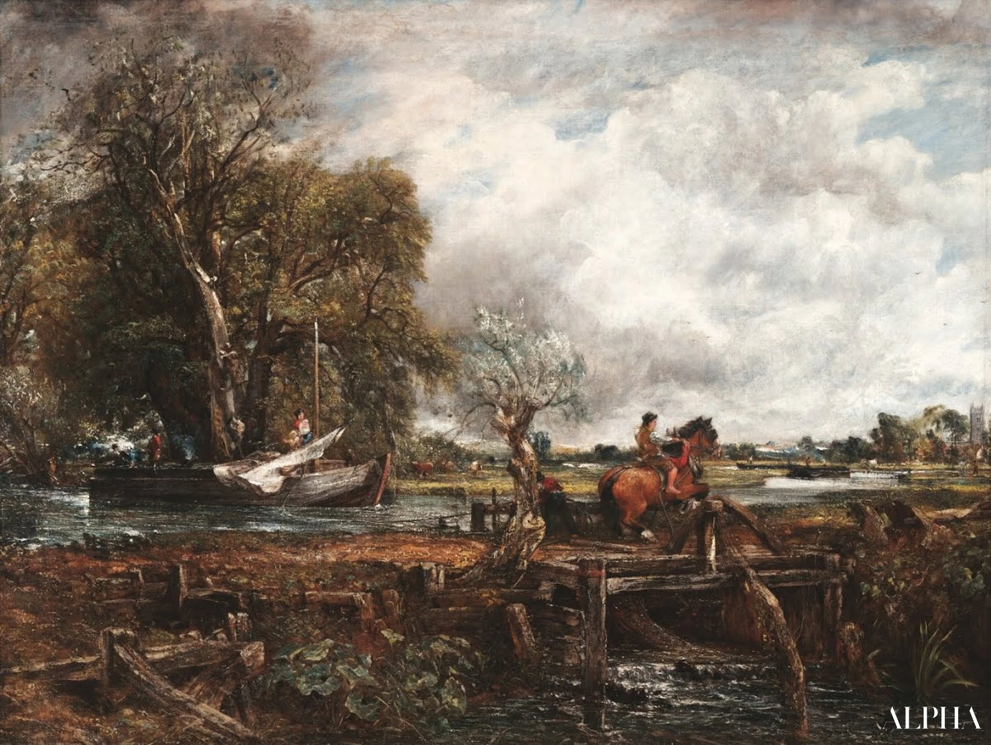 'Het springende paard, 1825 - John Constable - Reproducties van schilderijen en hoogwaardige schilderkunst'