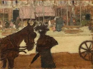 De fiacre paard - Pierre Bonnard