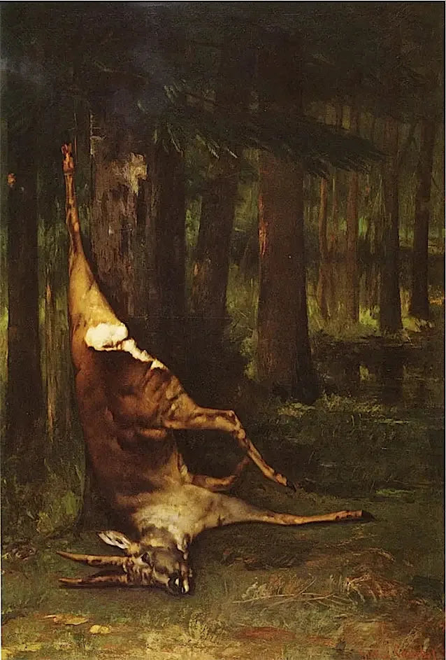 De hangende hert - Gustave Courbet