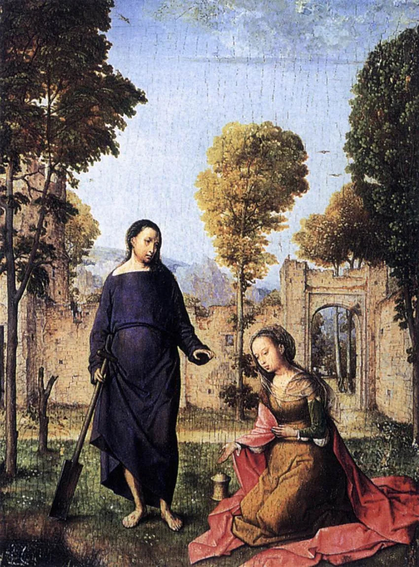 De Christus die aan Maria Magdalena verschijnt - Juan de Flandes
